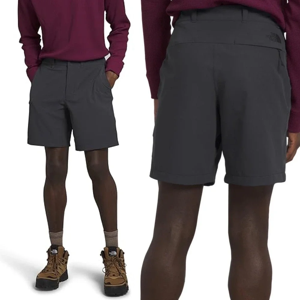 The North Face Mens Sz 38 Gray Stretch Cargo Shorts Outdoor Hiking Quick‎ Dry